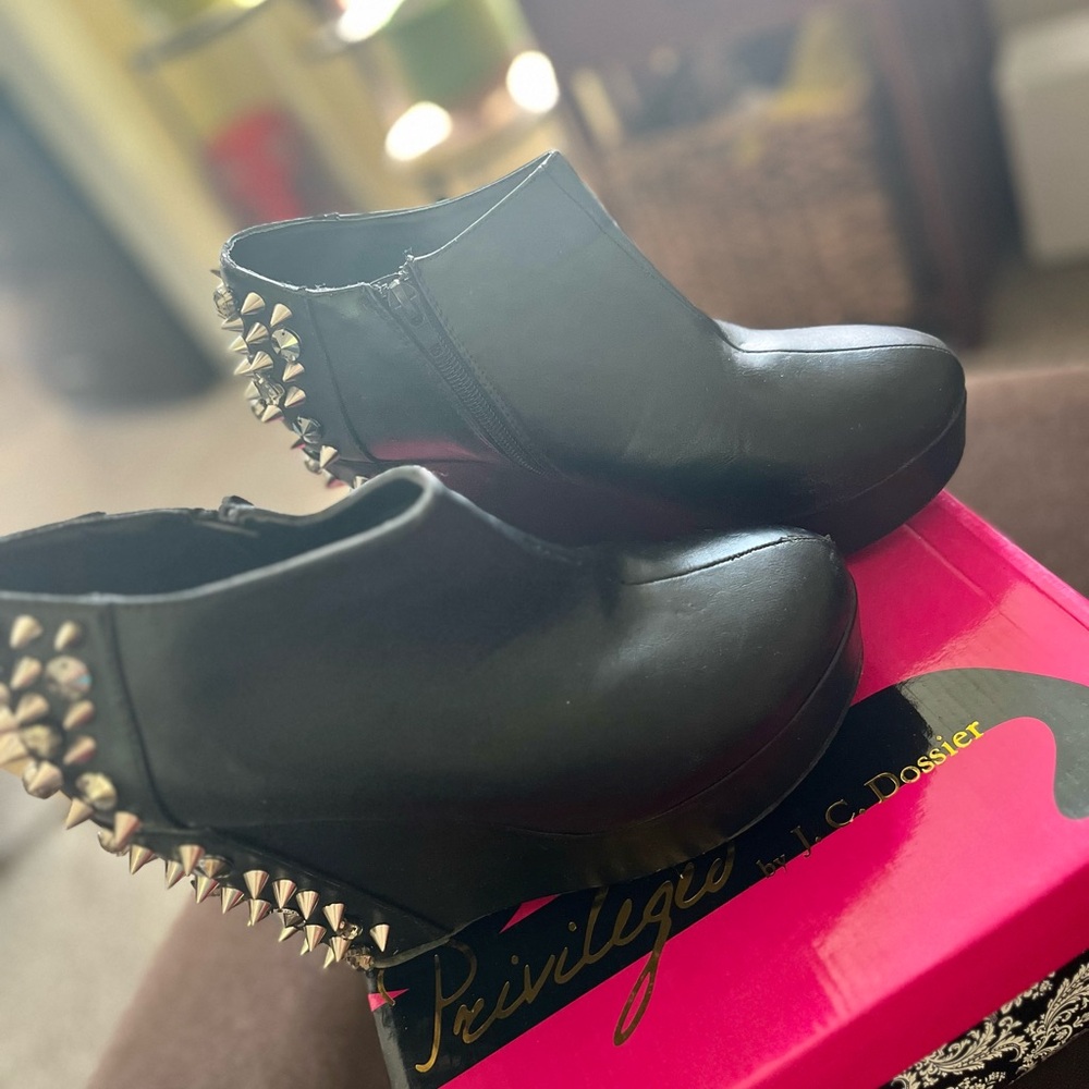 Spiked Wedge Heels